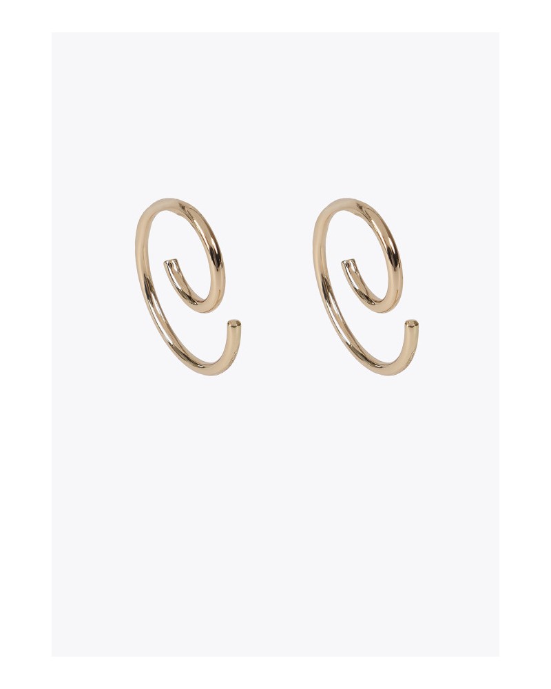 Pendientes espiral dorados de Lola Casademunt