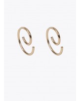 Pendientes espiral dorados de Lola Casademunt