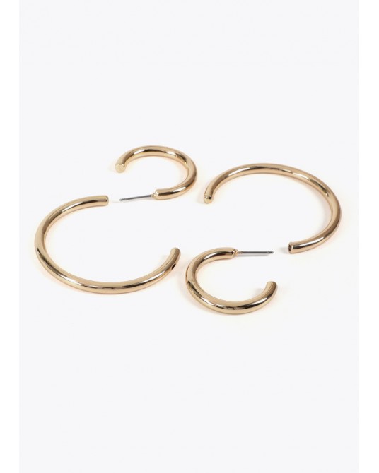 Pendientes espiral dorados de Lola Casademunt