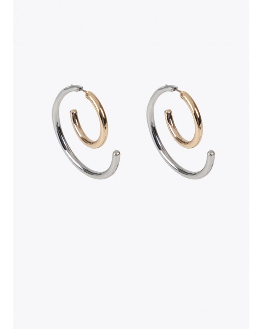 Pendientes espiral bicolor de Lola Casademunt