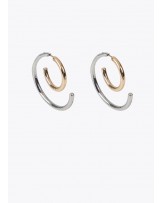 Pendientes espiral bicolor de Lola Casademunt
