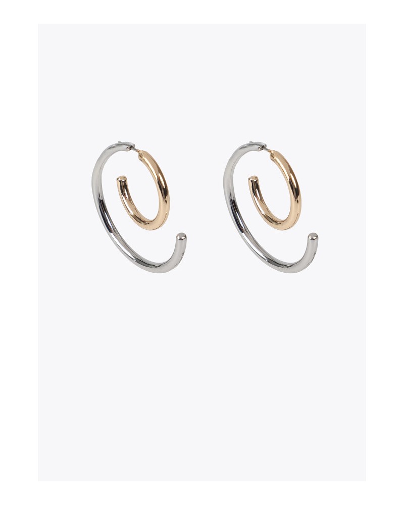 Pendientes espiral bicolor de Lola Casademunt