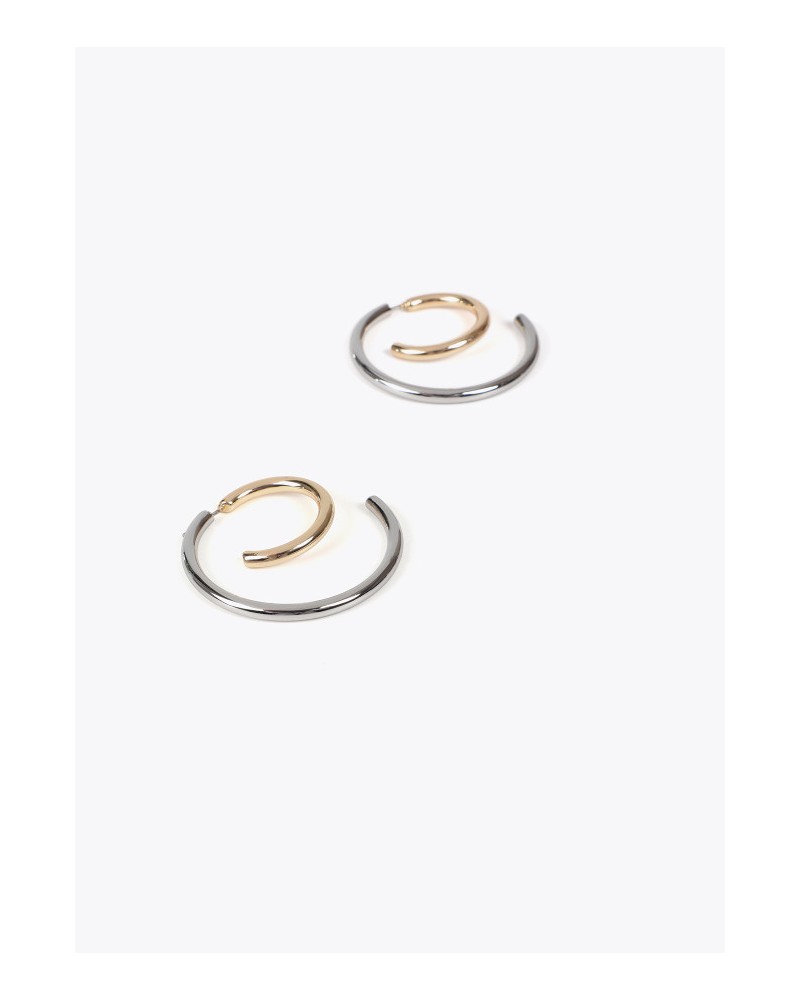 Pendientes espiral bicolor de Lola Casademunt