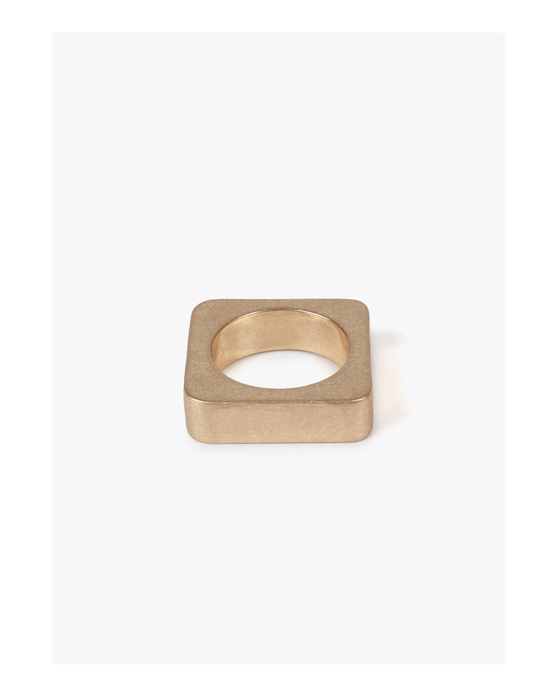 Anillos cuadrados bicolor de Lola Casademunt