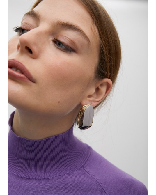 Pendientes chapa bicolor de Lola Casademunt