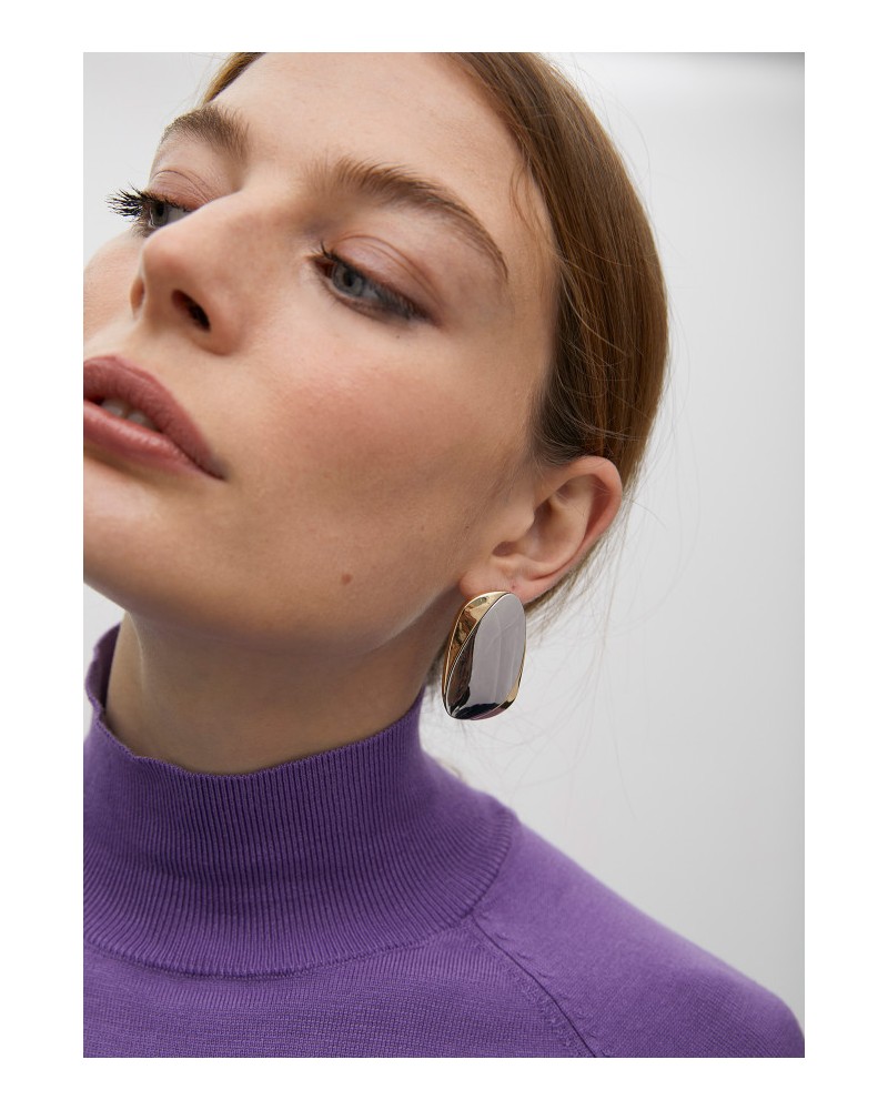 Pendientes chapa bicolor de Lola Casademunt