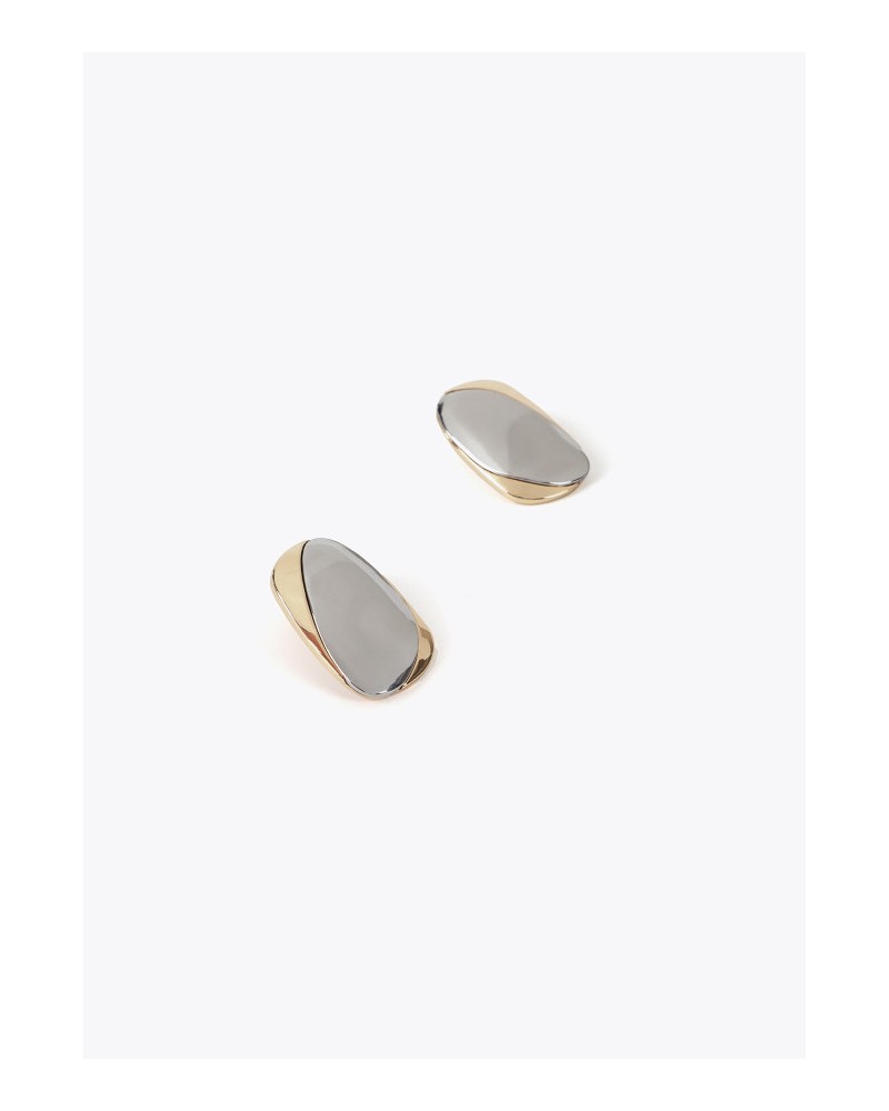 Pendientes chapa bicolor de Lola Casademunt