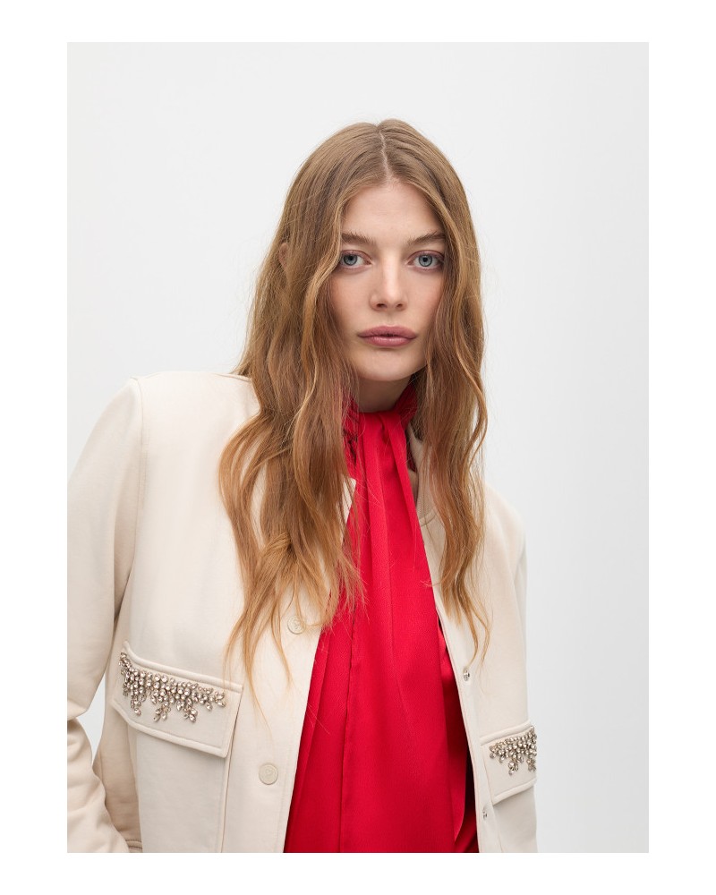 Bomber detalle joya bolsillos de Lola Casademunt