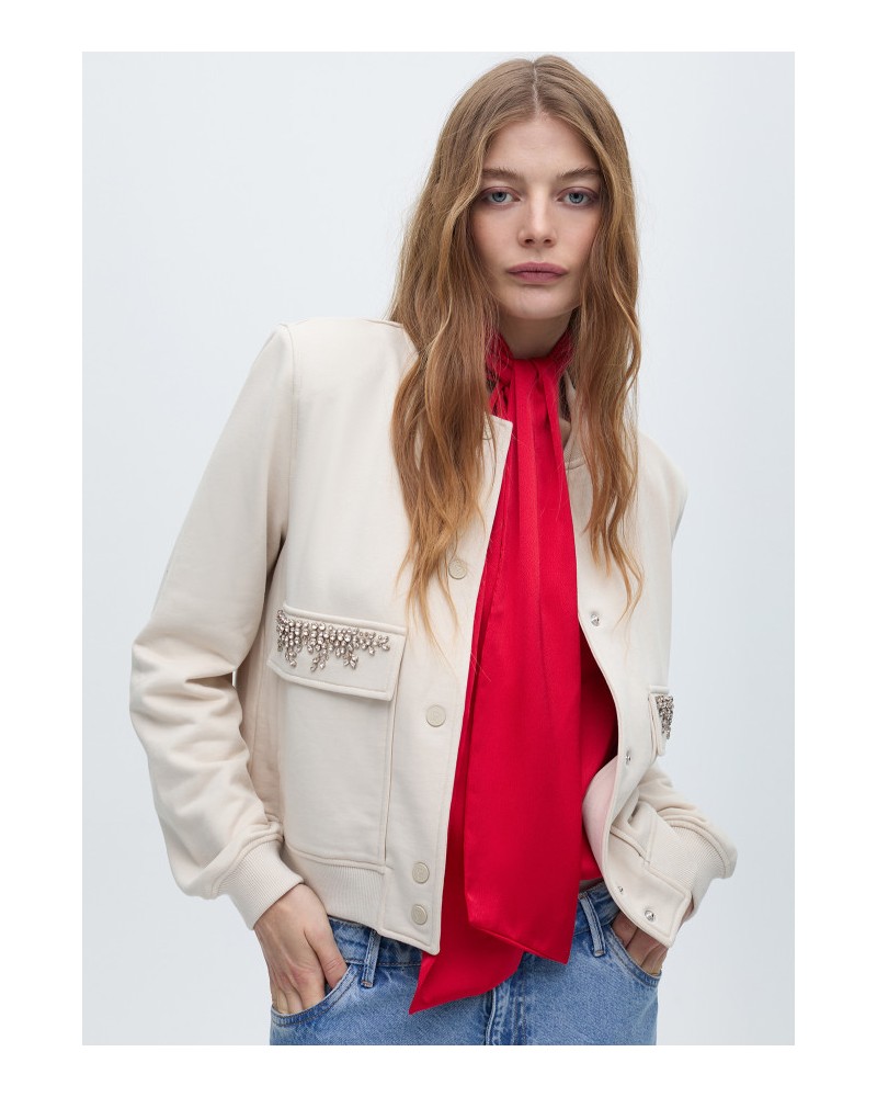 Bomber detalle joya bolsillos de Lola Casademunt