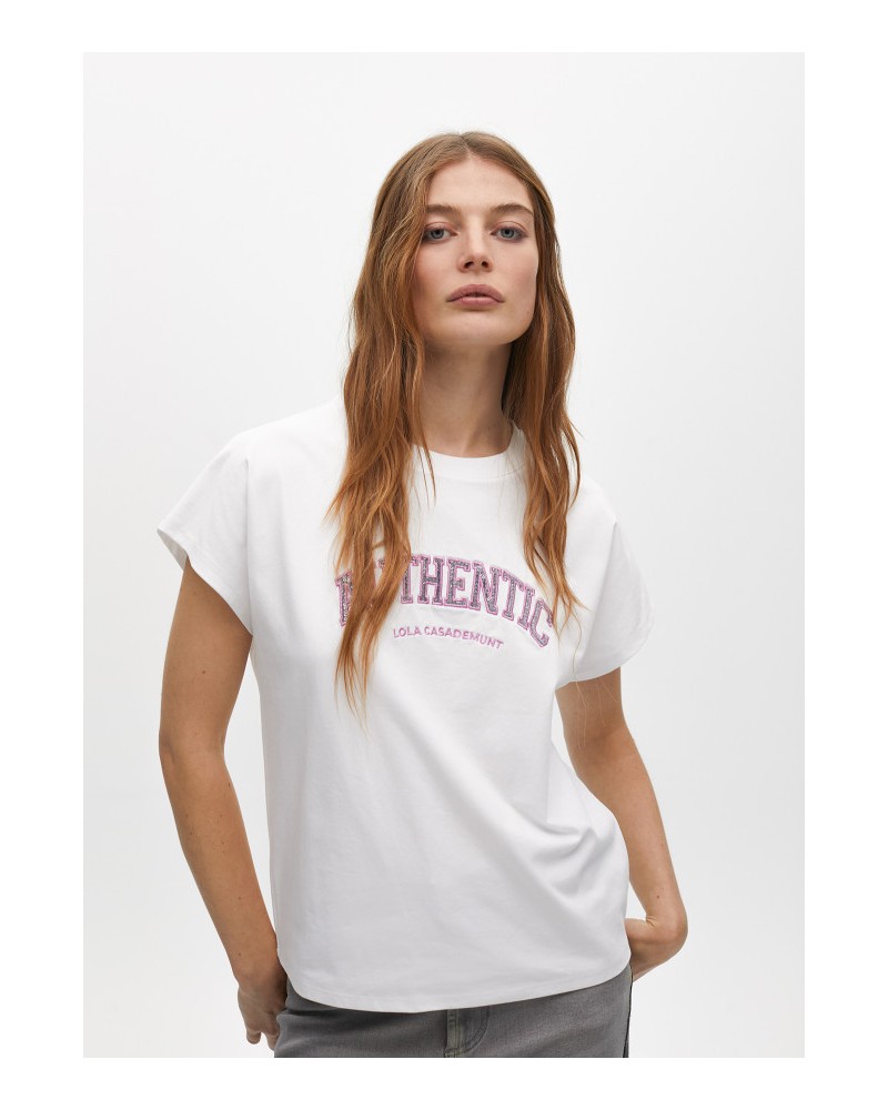 Camiseta estampado frontal de Lola Casademunt