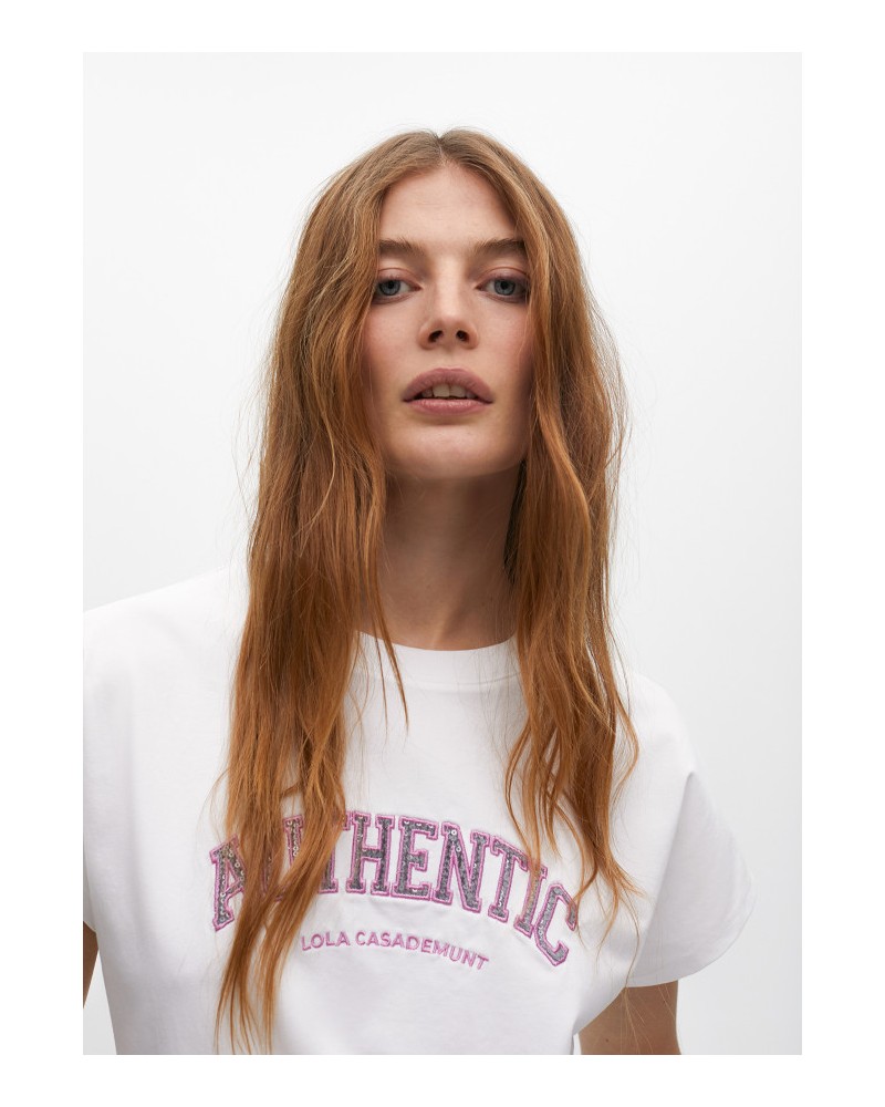 Camiseta estampado frontal de Lola Casademunt