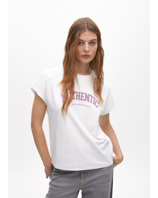 Camiseta estampado frontal de Lola Casademunt