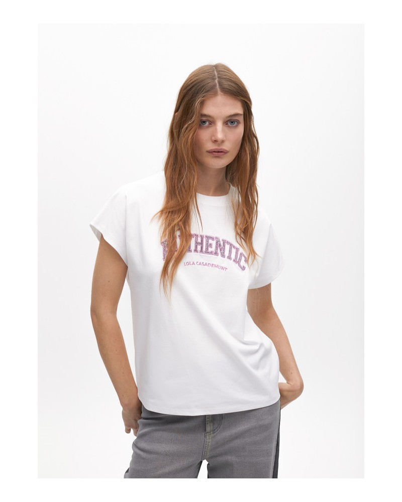 Camiseta estampado frontal de Lola Casademunt