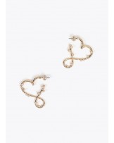 Pendientes corazon con perlitas de Lola Casademunt
