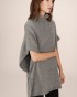 Poncho de punto de cuello alto de Grace and Mila