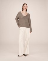Jersey TAUPE de punto manga larga de Grace and Mila