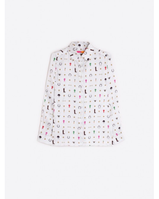 Camisa blanca hÌpica de Vilagallo Camisa blanca hÌpica de Vilagallo