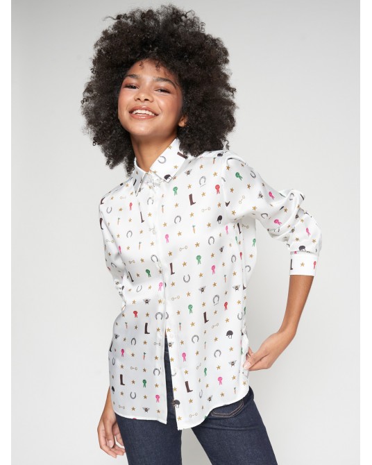 Camisa blanca hìpica de Vilagallo