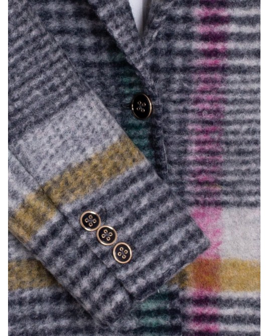 Abrigo de cuadros de Vilagallo Abrigo de cuadros de Vilagallo