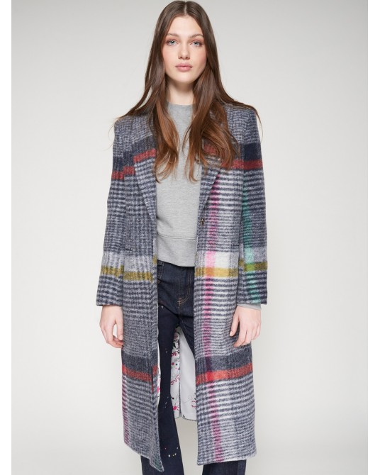 Abrigo de cuadros de Vilagallo Abrigo de cuadros de Vilagallo