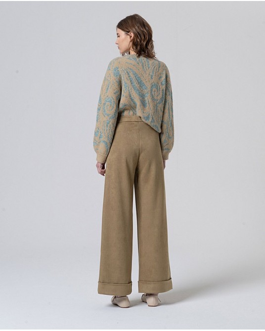 Pantalòn beis ancho de Surkana