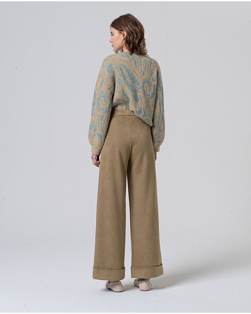 Pantalòn beis ancho de Surkana