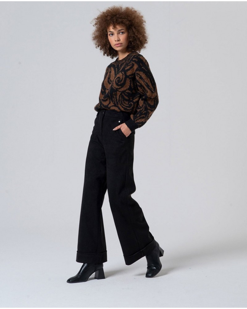 Pantalòn negro ancho de Surkana