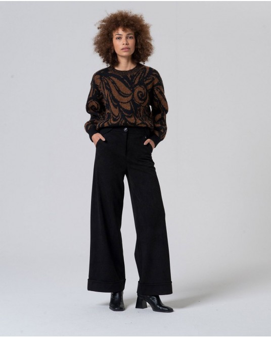 Pantalòn negro ancho de Surkana