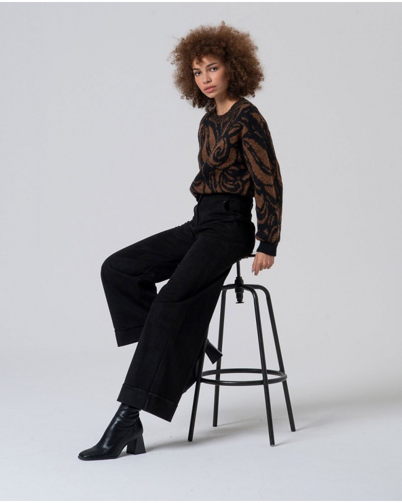 Pantalòn negro ancho de Surkana