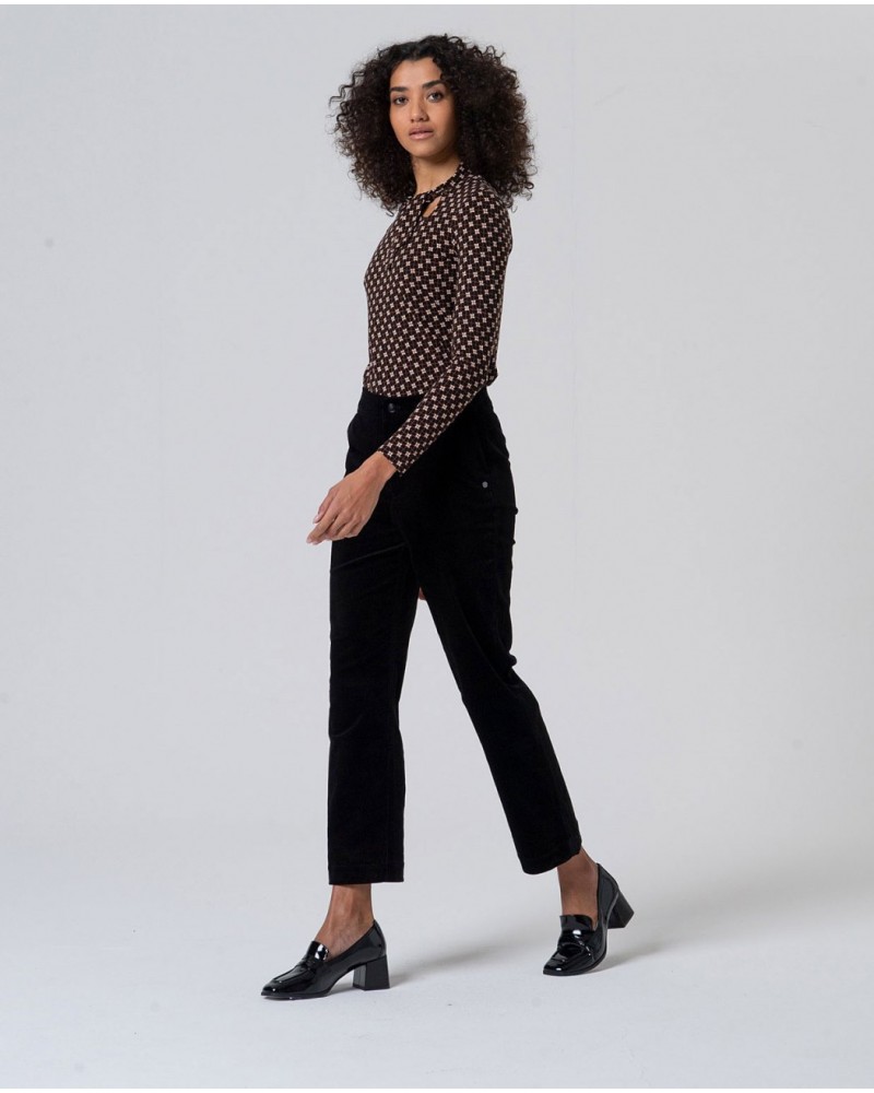 Pantalòn pana negro de Surkana