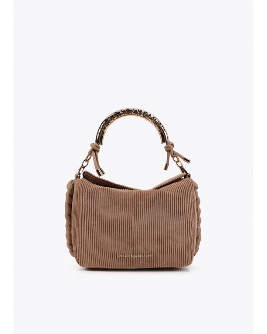 Bolso bandolera pana beis de Lola Casademunt