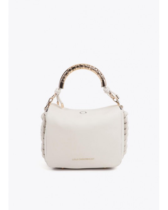 Bolso bandolera crudo asa metal de Lola Casademunt