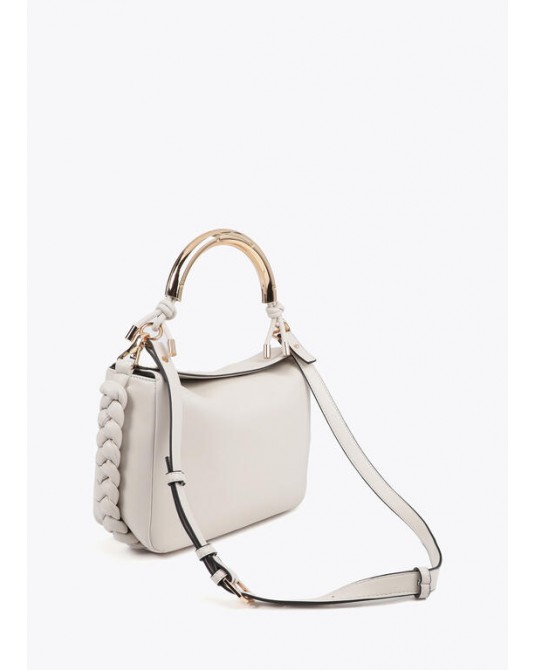 Bolso bandolera crudo asa metal de Lola Casademunt