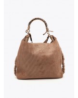 Bolso shopper pana asa dorada de Lola Casademunt