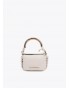 Bolso mini crudo con asa dorada de Lola Casademunt
