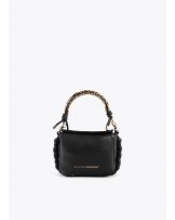 Bolso mini NEGRO con asa dorada de Lola Casademunt