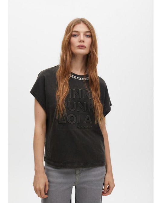 Camiseta lavada joya de Lola Casademunt