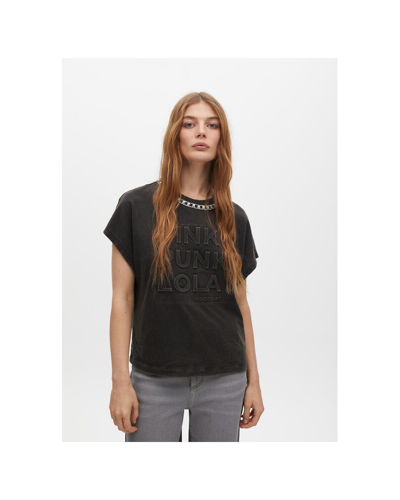 Camiseta lavada joya de Lola Casademunt