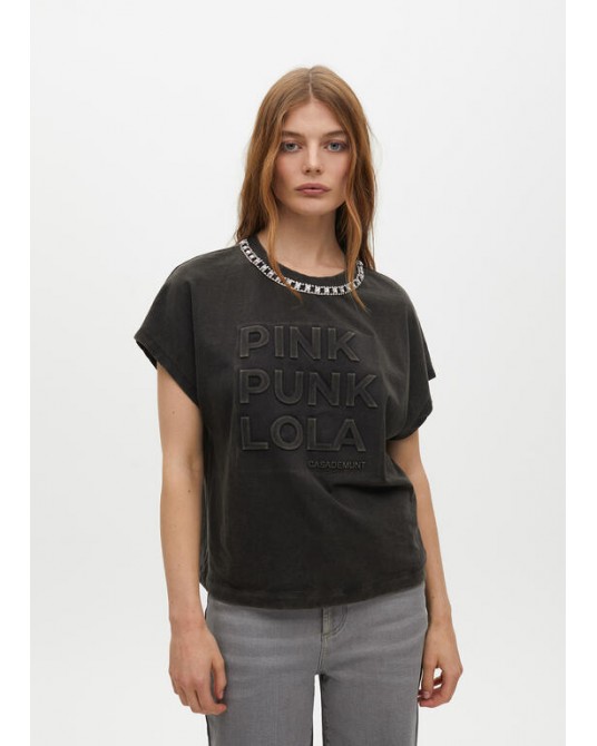 Camiseta lavada joya de Lola Casademunt