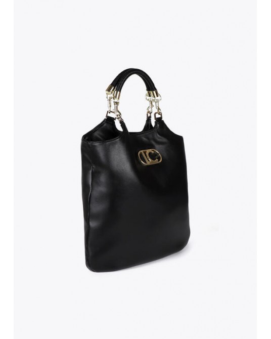 Bolso negro asas de mano de Lola Casademunt