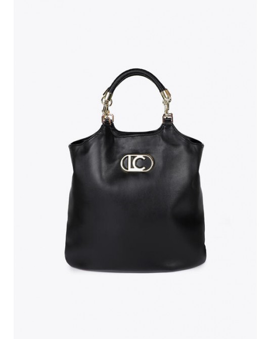 Bolso negro asas de mano de Lola Casademunt