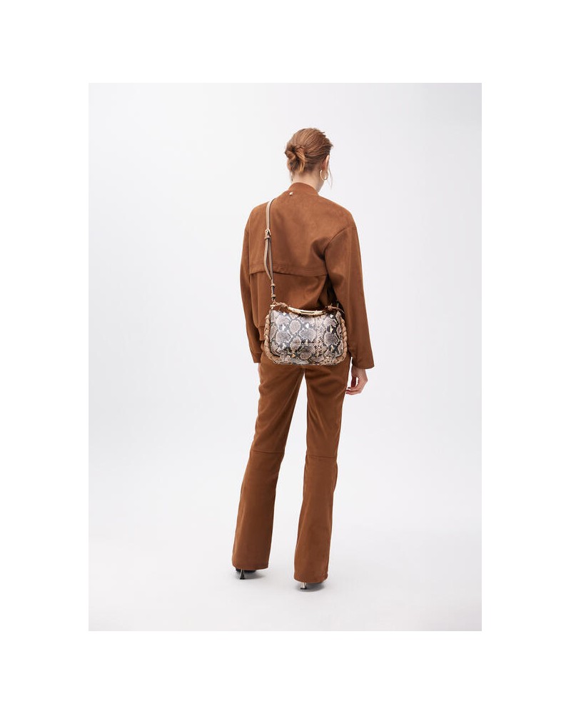Bolso bandolera asa metal pitòn de Lola Casademunt