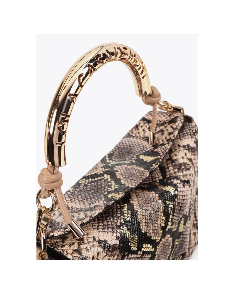 Bolso bandolera asa metal pitòn de Lola Casademunt