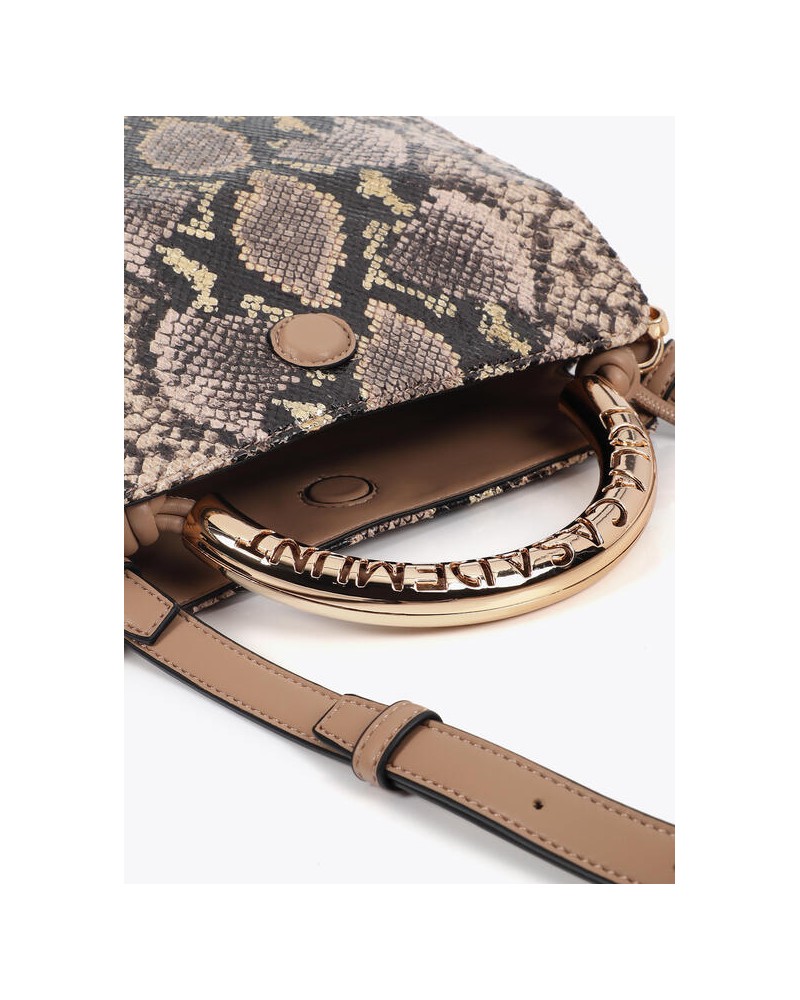 Bolso bandolera asa metal pitòn de Lola Casademunt
