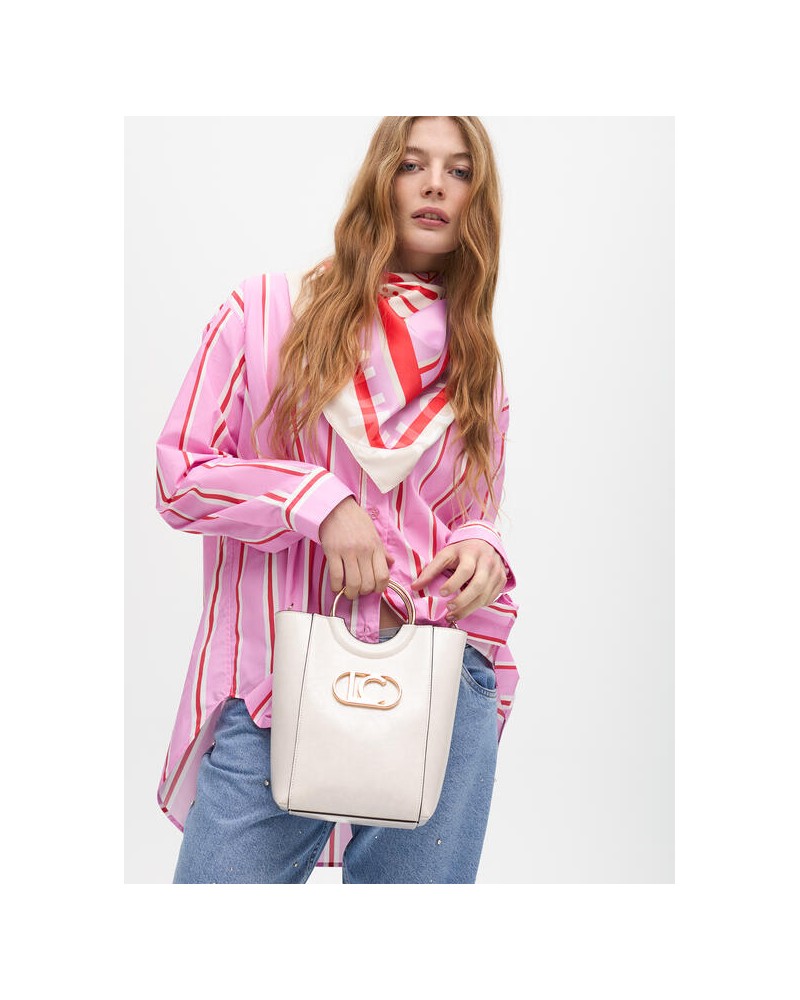 Camisa rayas rosa de Lola Casademunt