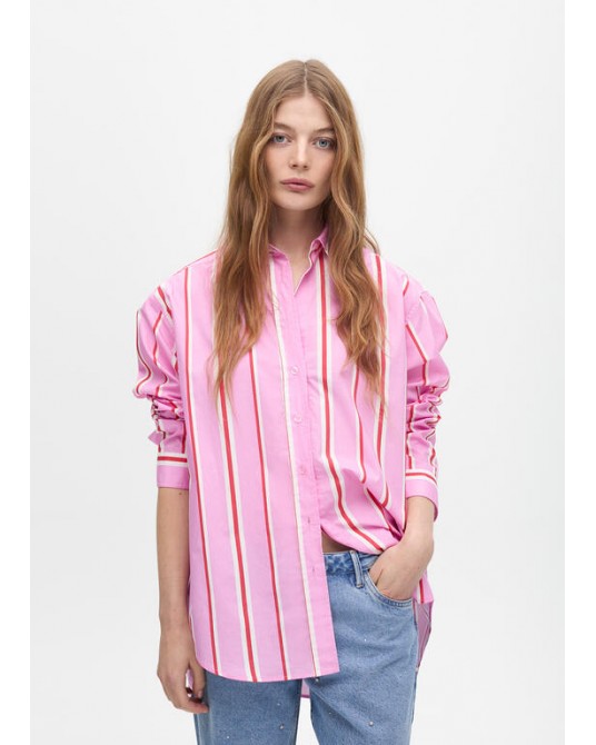 Camisa rayas rosa de Lola Casademunt