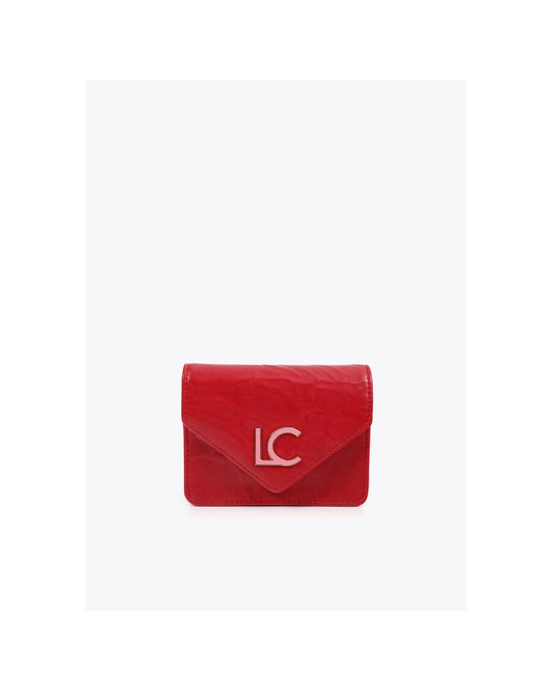Monedero y llavero rojo y rosa de Lola Casademunt