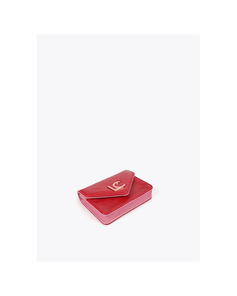 Monedero y llavero rojo y rosa de Lola Casademunt