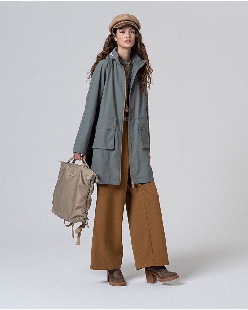 Chubasquero con forro polar KAKI de Surkana