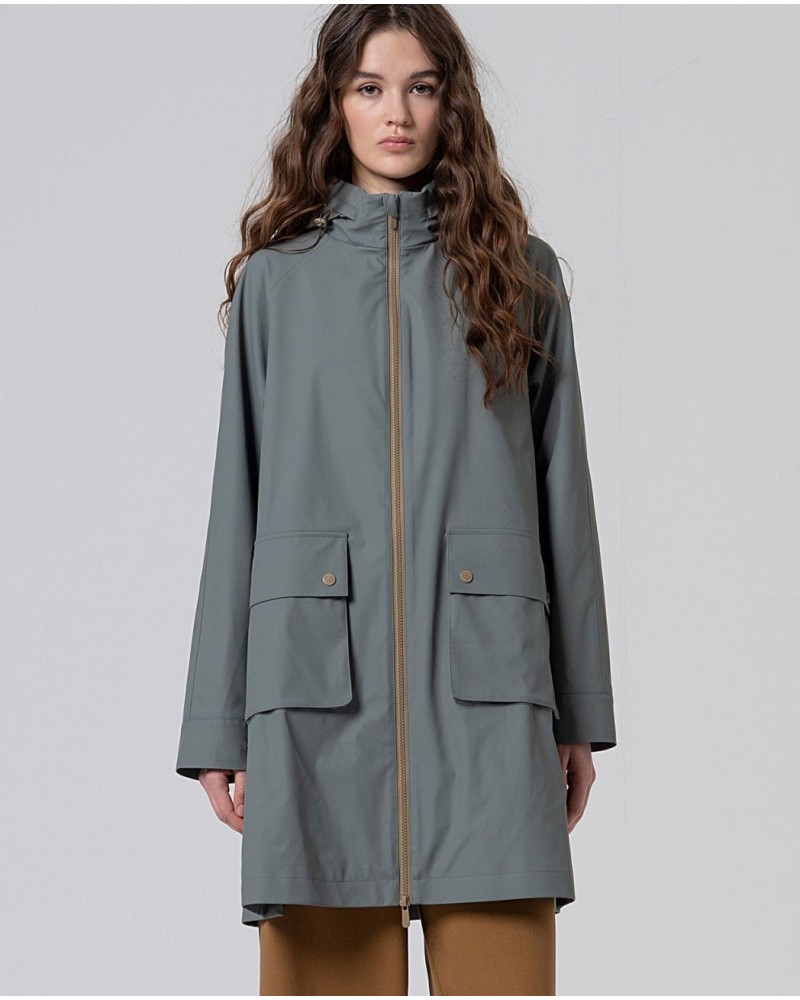 Chubasquero con forro polar KAKI de Surkana